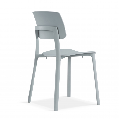 silla confidente gris etna plastico sin brazos 5
