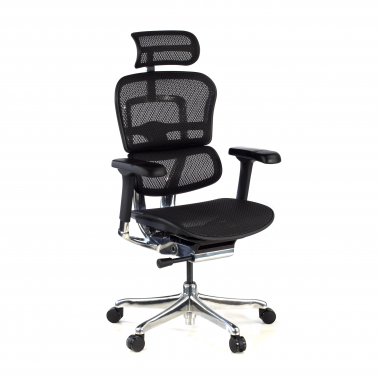 silla ergonomica negro estructura negra red malla brazos regulables 5d reposacabezas 1