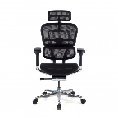 silla ergonomica negro estructura negra red malla brazos regulables 5d reposacabezas 5