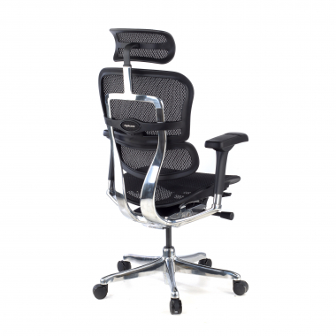 silla ergonomica negro estructura negra red malla brazos regulables 5d reposacabezas 7