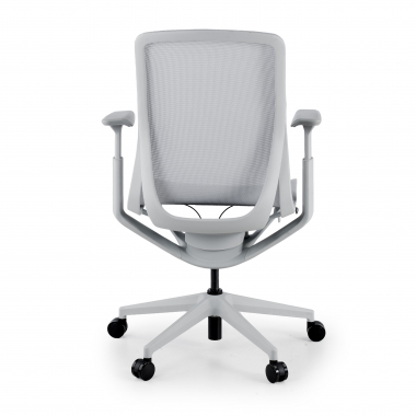 silla oficina de diseno blanco gris kinet malla brazos regulables 3d 6