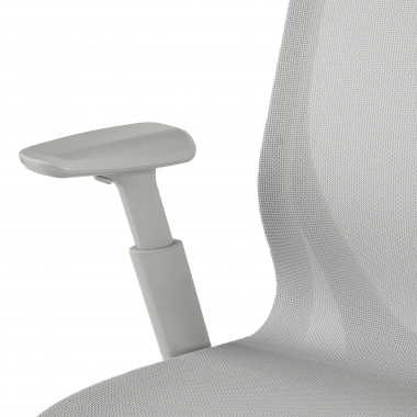 silla oficina de diseno blanco gris kinet malla brazos regulables 3d 8