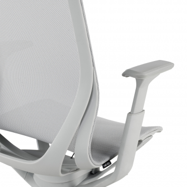 silla oficina de diseno blanco gris kinet malla brazos regulables 3d 9