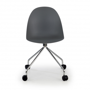 silla de reuniones gris con ruedas plastico sin brazos 3