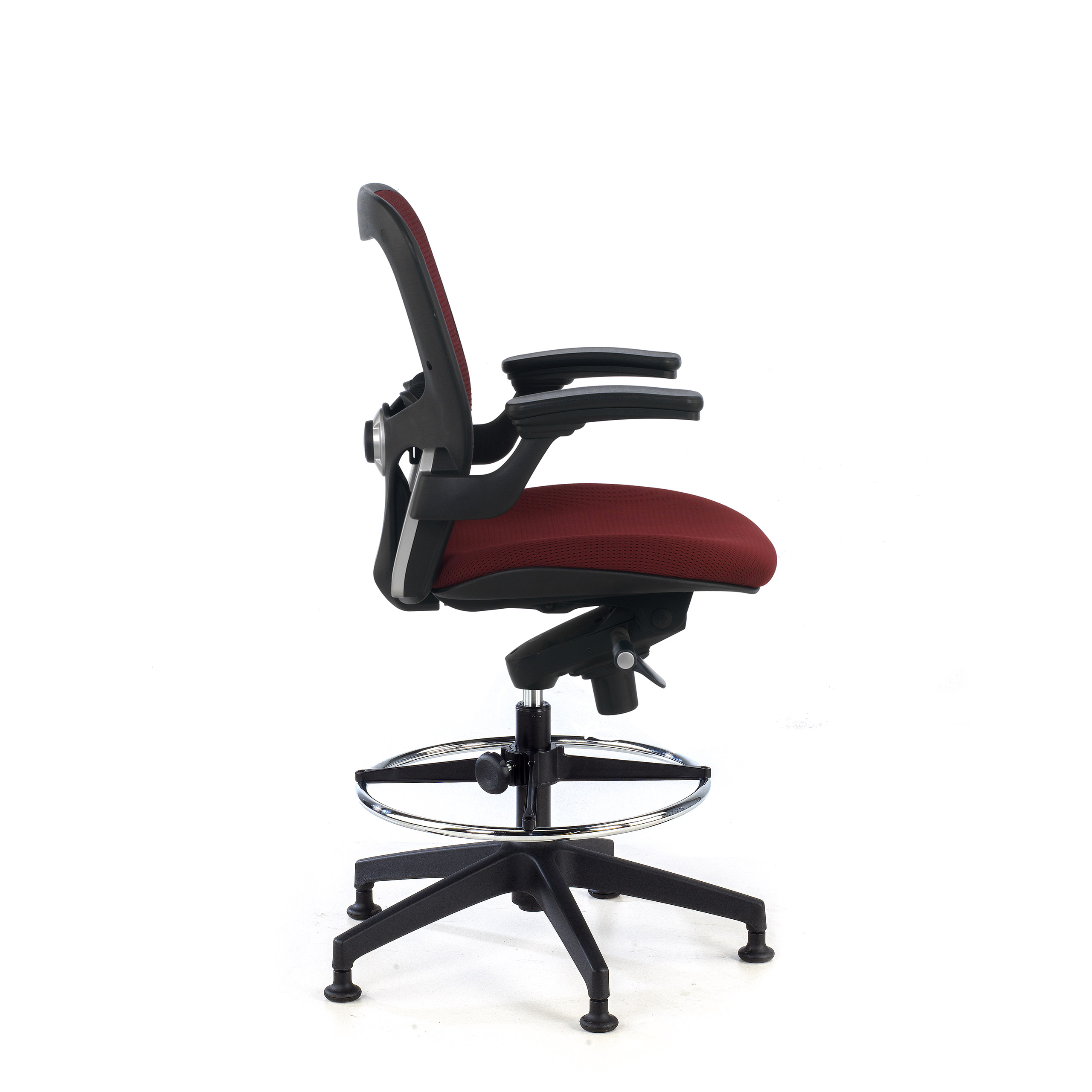 Sgabello Da Ufficio Ergonomico Regolabile In Altezza 57-82 Cm - Seduta Inclinabile, Antiscivolo, Per Casa, Negozio E Ufficio