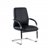 Sillón de oficina Prestige Patín Piel natural