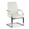 Sillón de oficina Prestige Patín Piel natural