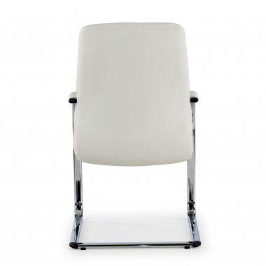 silla confidente blanco prestige piel natural brazos tapizados 9