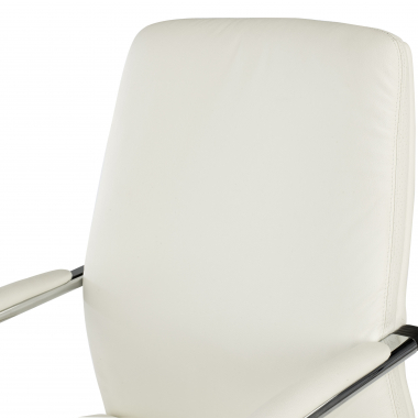 silla confidente blanco prestige piel natural brazos tapizados 8