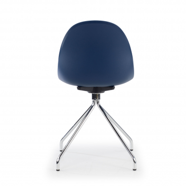 silla de reuniones azul base piramide plastico sin brazos 7