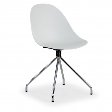 silla de reuniones blanco base piramide plastico sin brazos 1