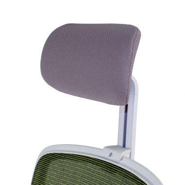 silla de oficina blanco verde kaito malla brazos moviles reposacabezas 9