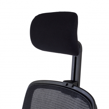 silla de oficina negro estructura negra reposacabezas malla brazos regulables 1d soporte lumbar reposacabezas 9