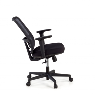 silla de oficina negro estructura negra malla brazos regulables 1d soporte lumbar 5