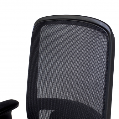 silla de oficina negro estructura negra malla brazos regulables 1d soporte lumbar 9