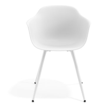 silla confidente blanco blanco 4 patas plastico brazos fijos 3