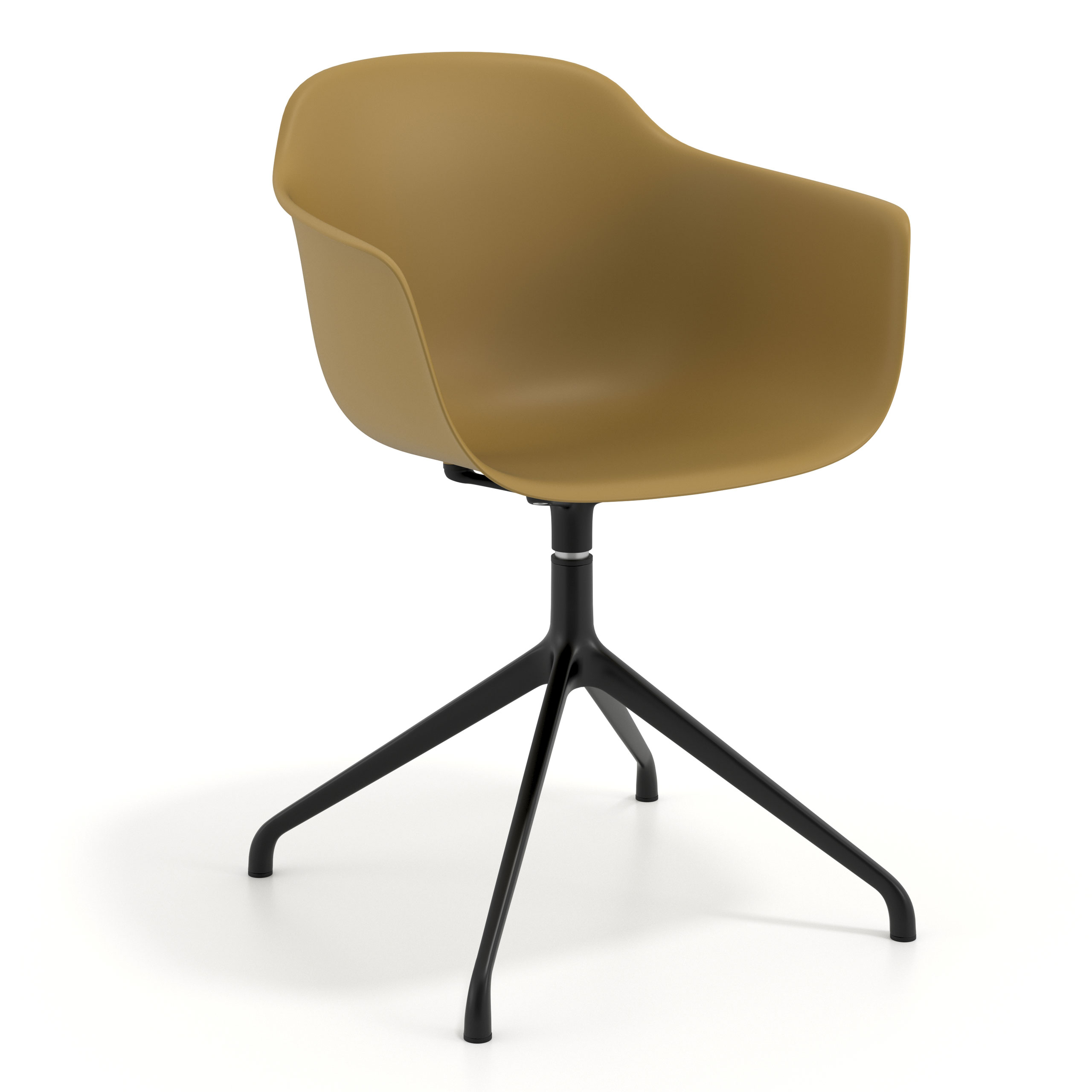 Silla de reuniones Alice, base piramidal