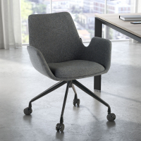Silla Giratoria Glamm, estructura con ruedas