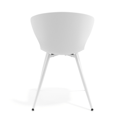 silla confidente blanco blanco 4 patas plastico brazos fijos 5