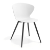 Silla Nórdica Emily, asiento ergonómico, patas de madera