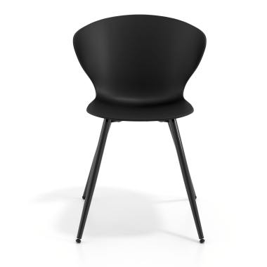 silla confidente negro negro 4 patas plastico brazos fijos 3