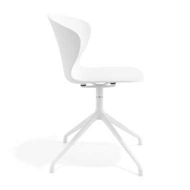 silla de reuniones blanco blanco base piramide plastico brazos fijos 4