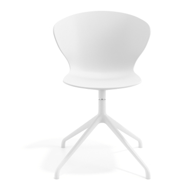 silla de reuniones blanco blanco base piramide plastico brazos fijos 3
