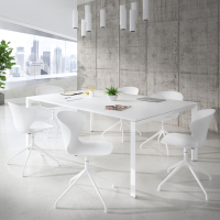 Silla de reuniones Emily, base piramidal