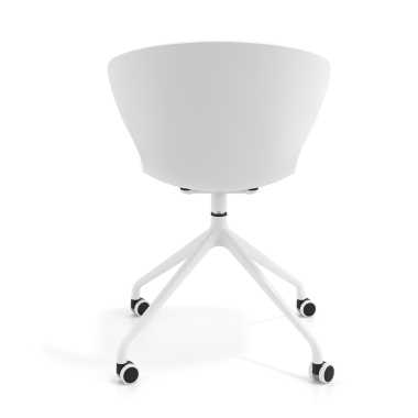silla de reuniones blanco blanco con ruedas plastico brazos fijos 5