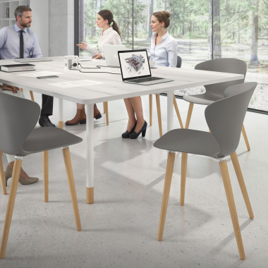 silla nordica antracita patas de madera plastico brazos fijos 2