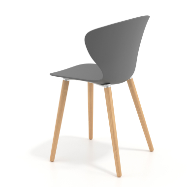 silla nordica antracita patas de madera plastico brazos fijos 6