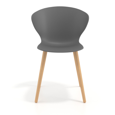 silla nordica antracita patas de madera plastico brazos fijos 3