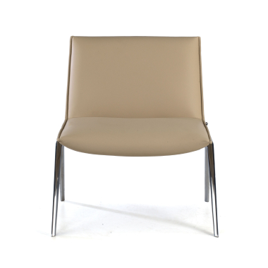 silla sala de espera beige paisley piel sintetica sin brazos 3
