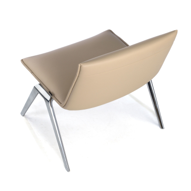 silla sala de espera beige paisley piel sintetica sin brazos 7