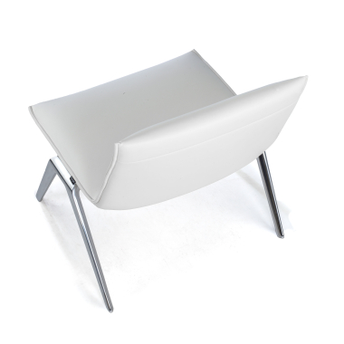 silla sala de espera blanco paisley piel sintetica sin brazos 7