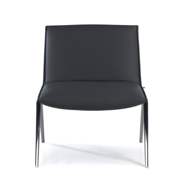 silla sala de espera gris paisley piel sintetica sin brazos 3