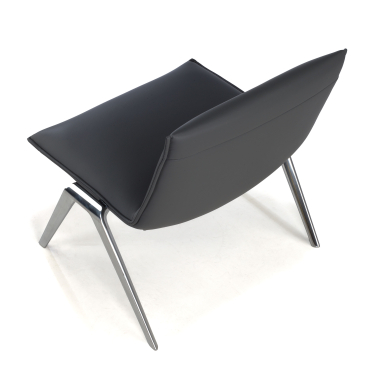 silla sala de espera gris paisley piel sintetica sin brazos 7