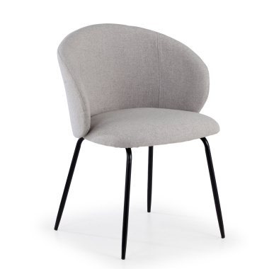 silla confidente gris harper tela brazos fijos 1