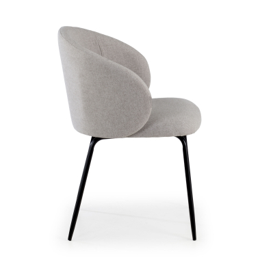 silla confidente gris harper tela brazos fijos 4