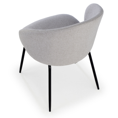 silla confidente gris harper tela brazos fijos 7