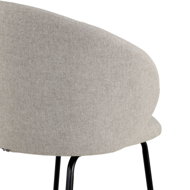 silla confidente gris harper tela brazos fijos 9