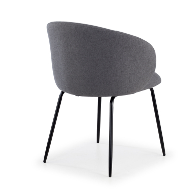 silla confidente antracita harper tela brazos fijos 5