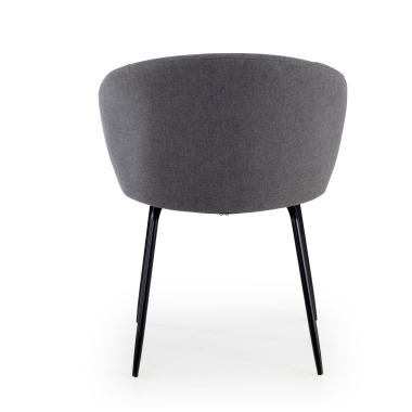 silla confidente antracita harper tela brazos fijos 6