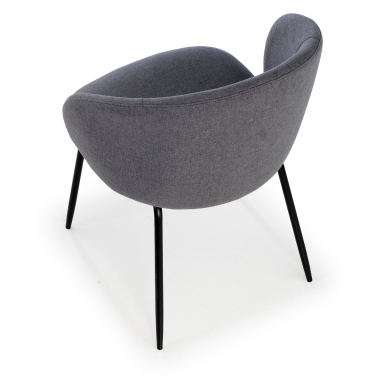 silla confidente antracita harper tela brazos fijos 7
