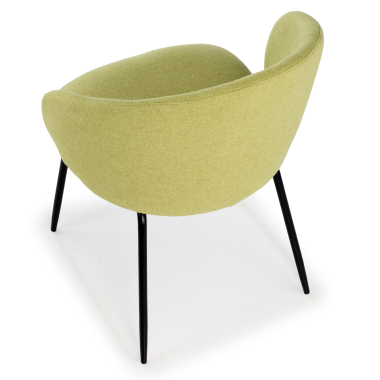 silla confidente verde harper tela brazos fijos 7