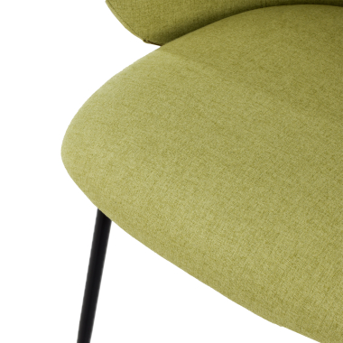 silla confidente verde harper tela brazos fijos 8