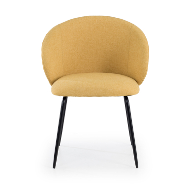 silla confidente amarillo harper tela brazos fijos 3