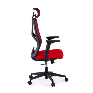 silla ergonomica rojo quick malla brazos regulables 3d soporte lumbar reposacabezas 4