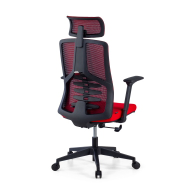 silla ergonomica rojo quick malla brazos regulables 3d soporte lumbar reposacabezas 6