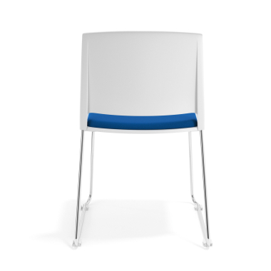 silla confidente blanco azul sin brazos tapizada tela sin brazos 5